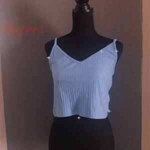 H&M Blue Crop Top